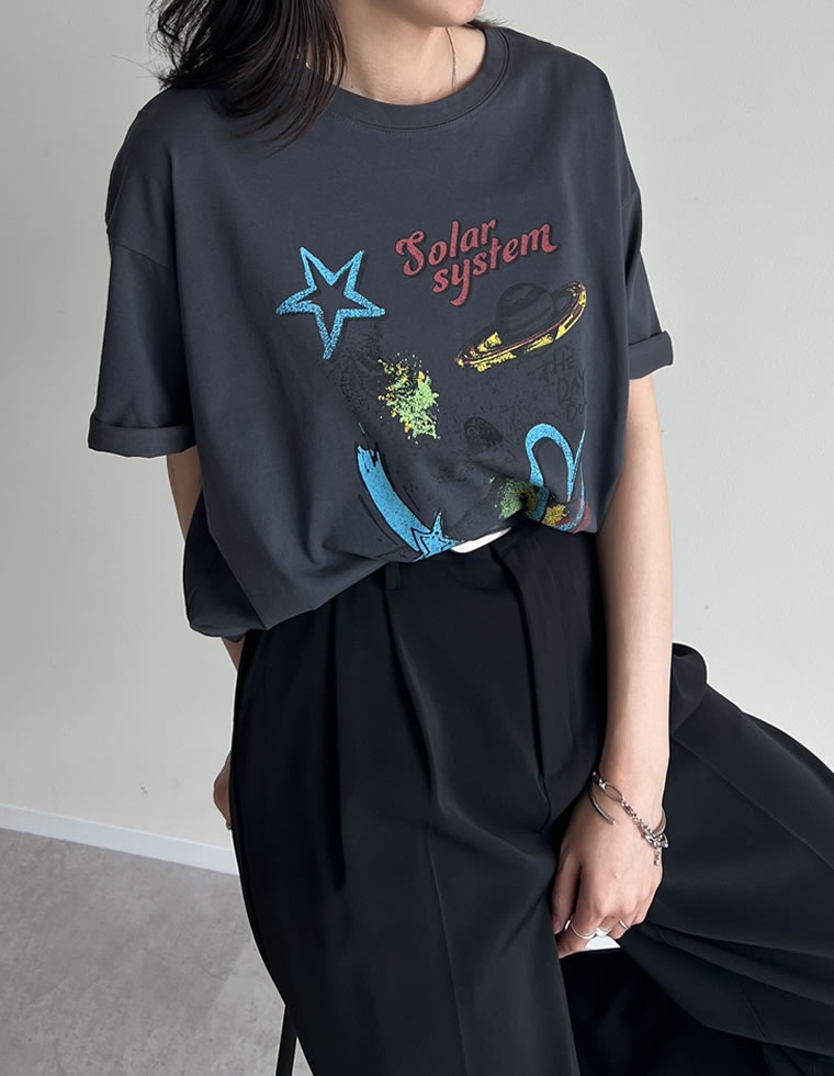 プラネットグラフィックTシャツ