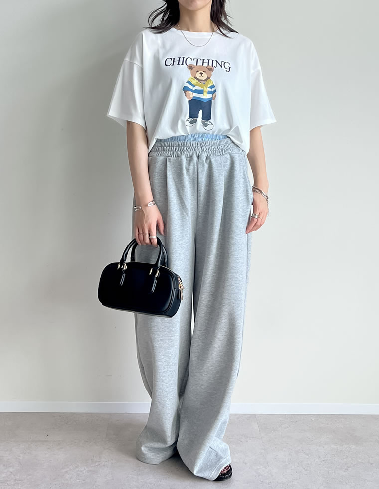 ベアプリントTシャツ