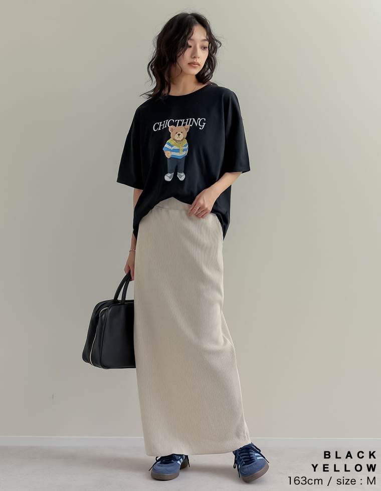 ベアプリントTシャツ