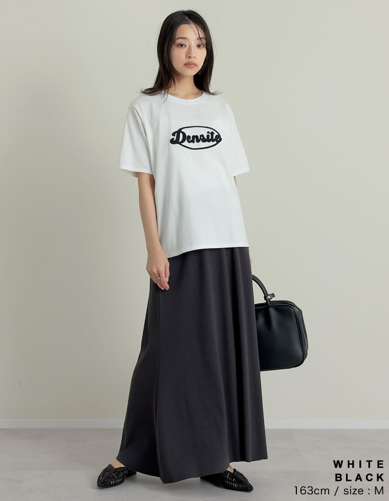 チェーン刺繍ロゴTシャツ