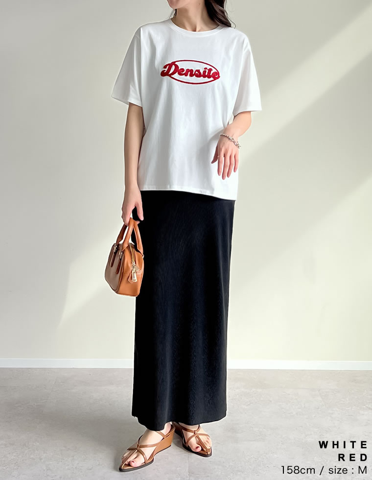 チェーン刺繍ロゴTシャツ