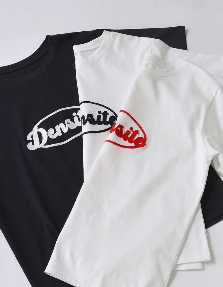 チェーン刺繍ロゴTシャツ