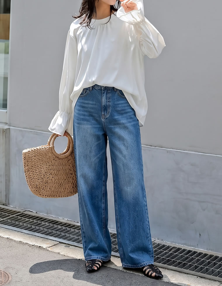 ラッシュガード前開きリボンブラウス
