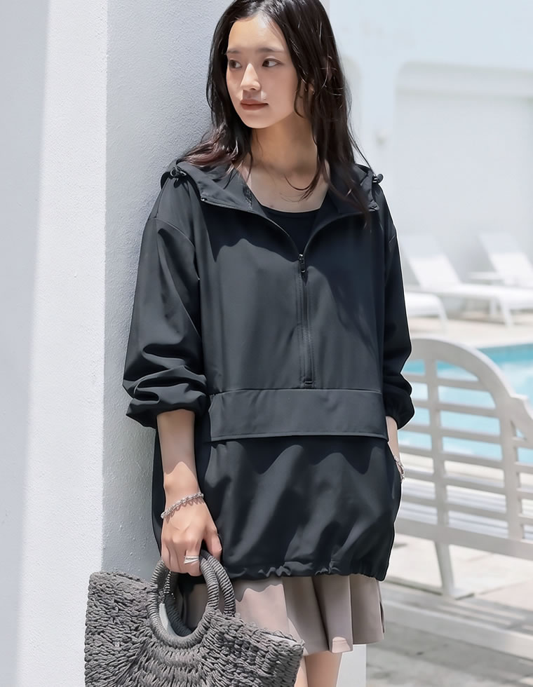 ラッシュガードフード付アノラック
