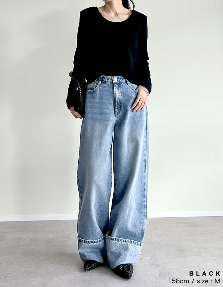 前後2WAYショルダーパッドカットソー
