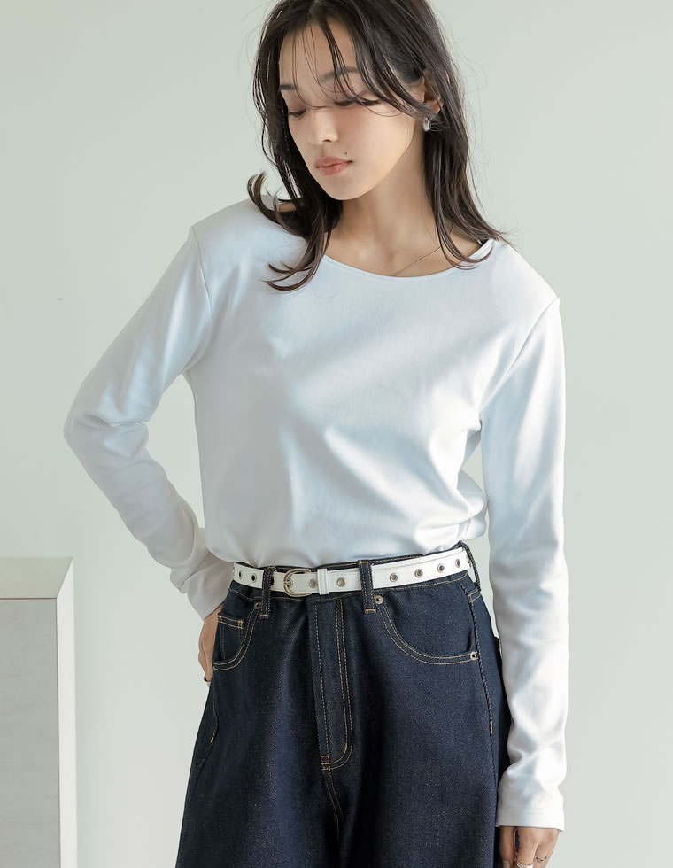 前後2WAYショルダーパッドカットソー