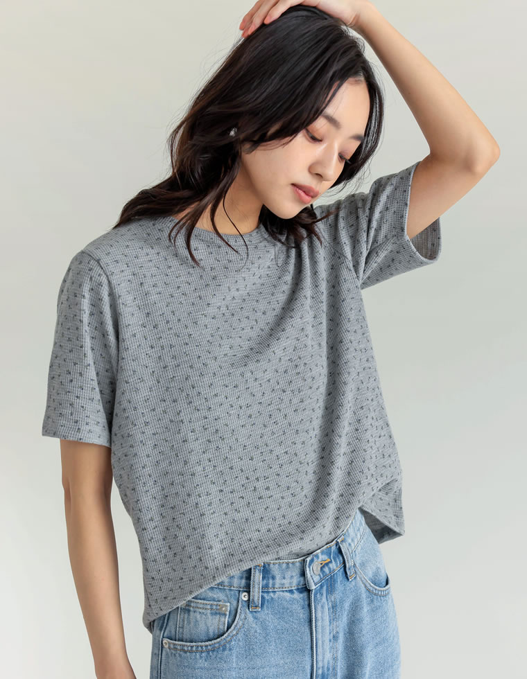 コットンブレンドボーダーor花柄Ｔシャツ