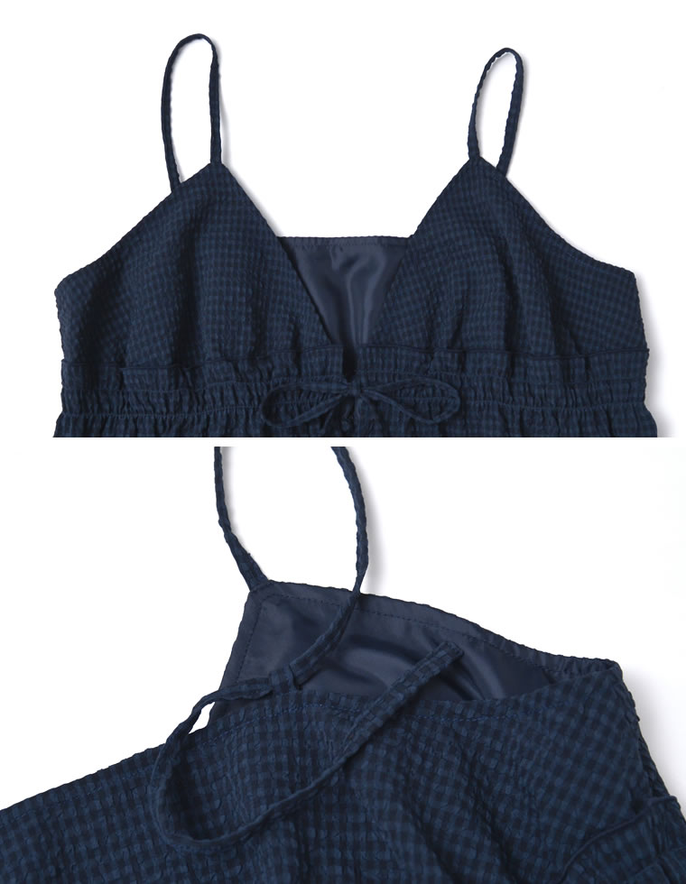 ギンガムチェックキャミソール