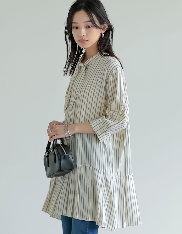 スカーフチュニックシャツ