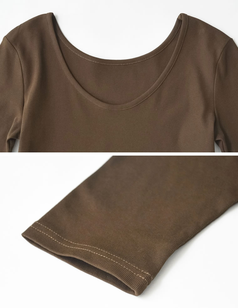 バックオープンシンプルＴシャツ