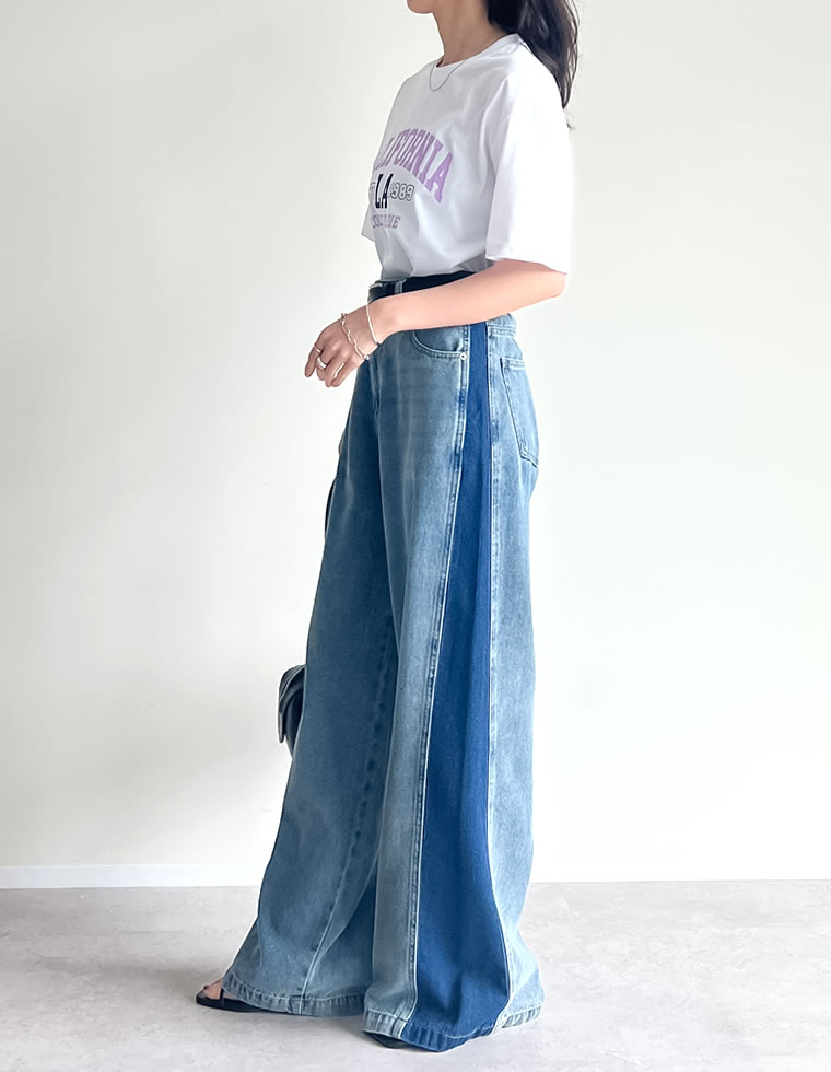 綿天竺CaliforniaロゴＴシャツ