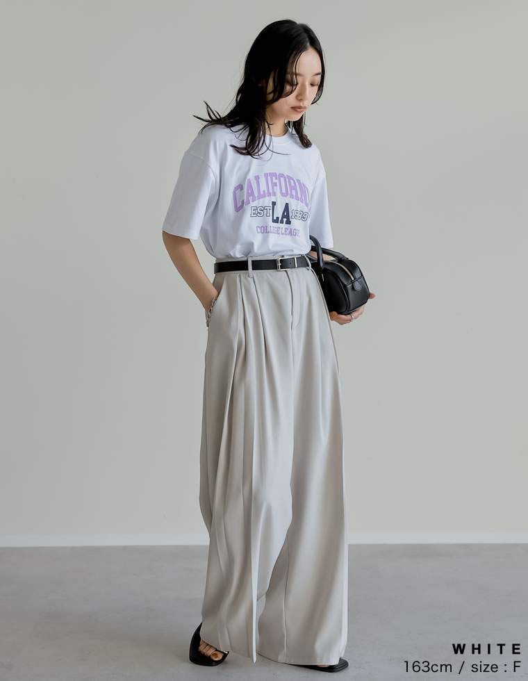 綿天竺CaliforniaロゴＴシャツ