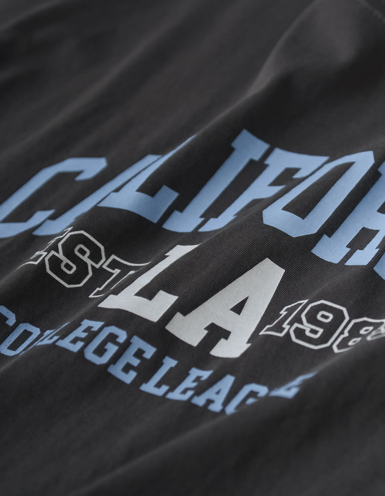 綿天竺CaliforniaロゴＴシャツ