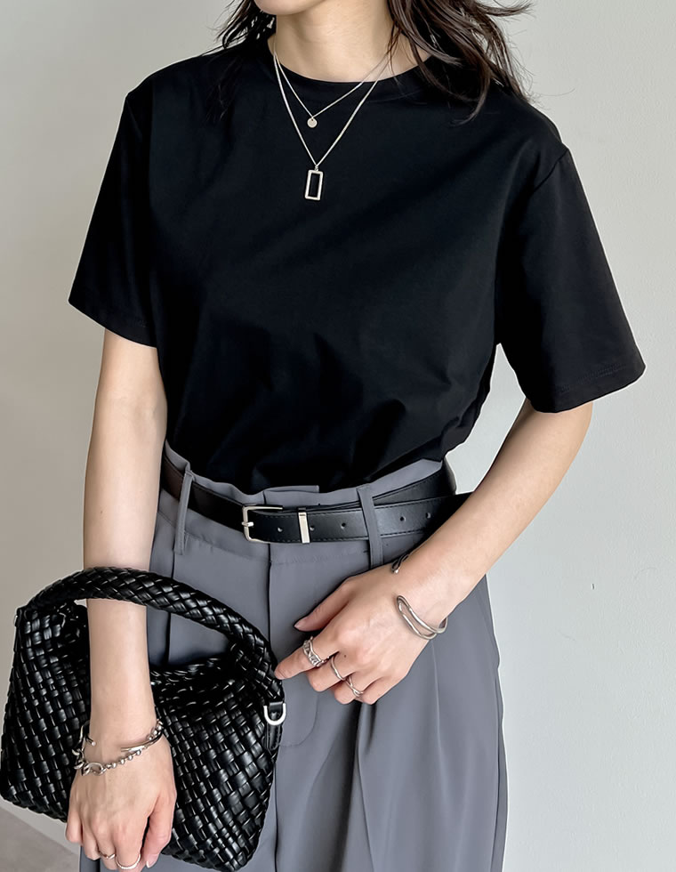 スムース天竺ベーシックTシャツ