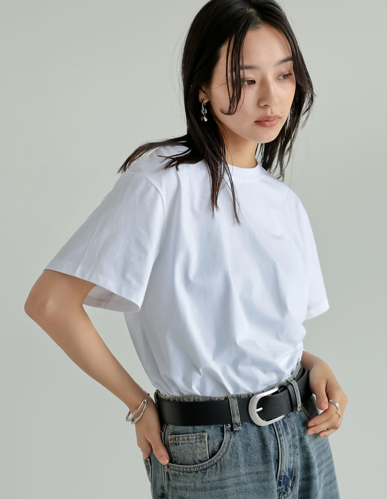 スムース天竺ベーシックTシャツ