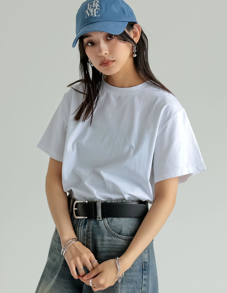 スムース天竺ベーシックTシャツ