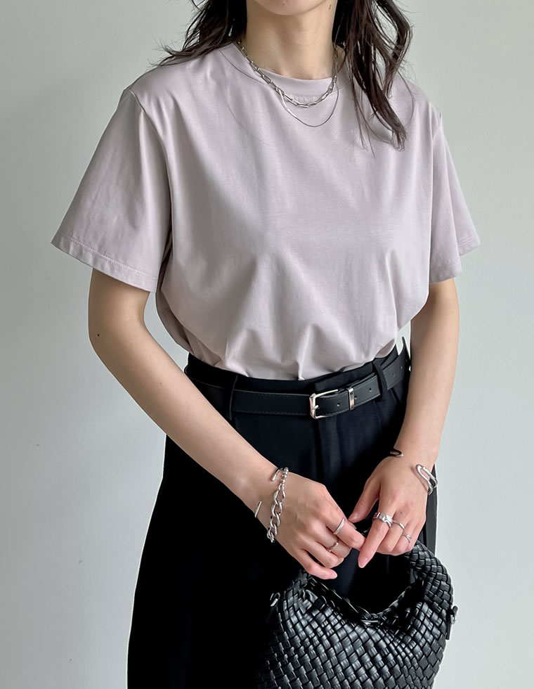 スムース天竺ベーシックTシャツ