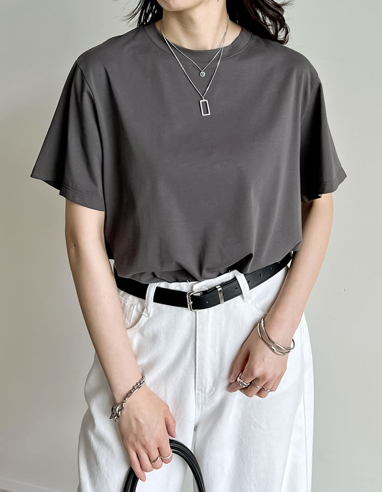 スムース天竺ベーシックTシャツ
