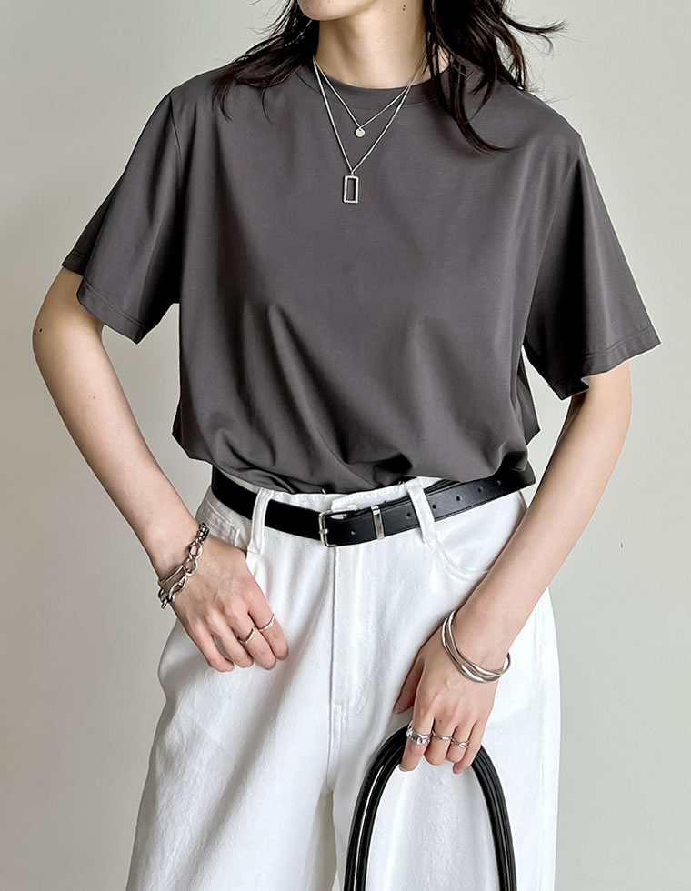 スムース天竺ベーシックTシャツ