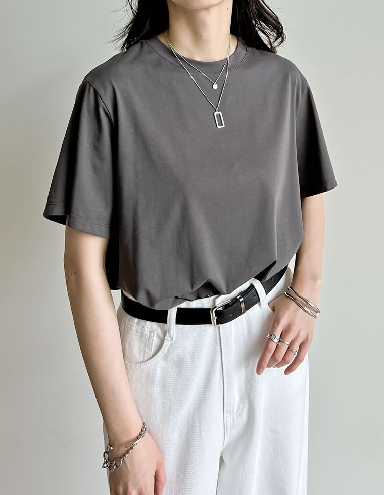 スムース天竺ベーシックTシャツ