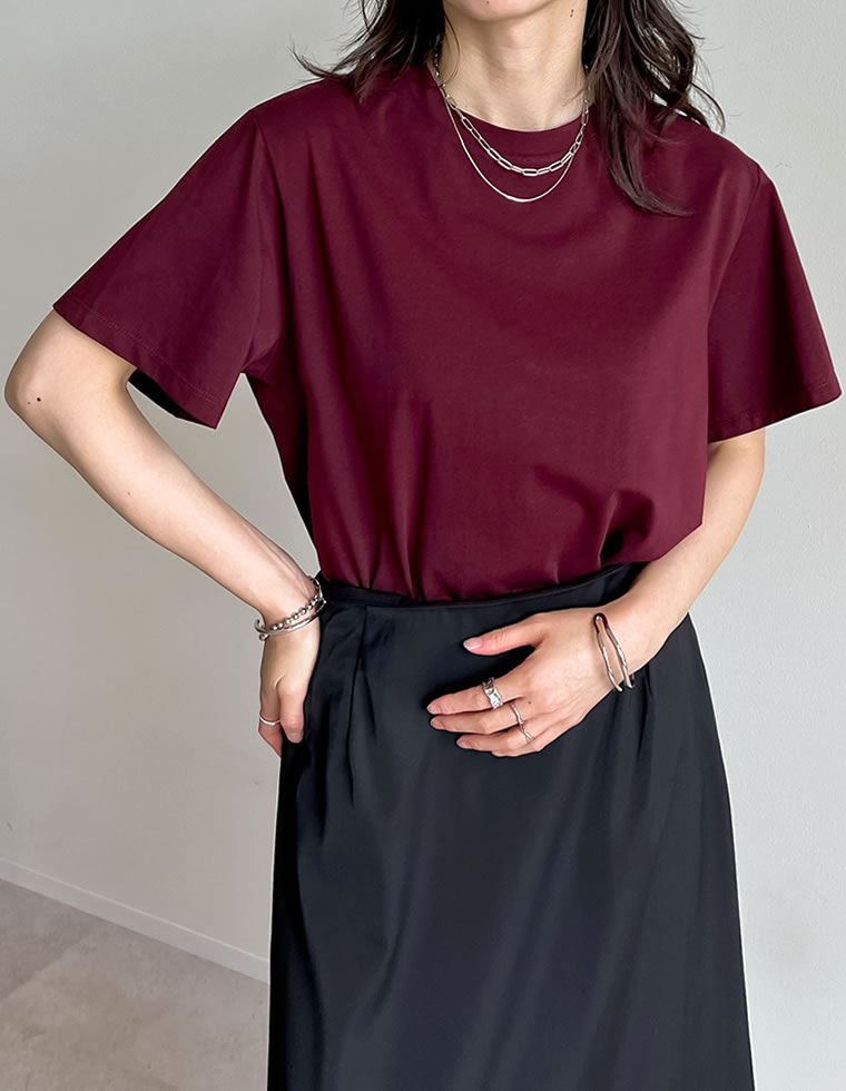 スムース天竺ベーシックTシャツ