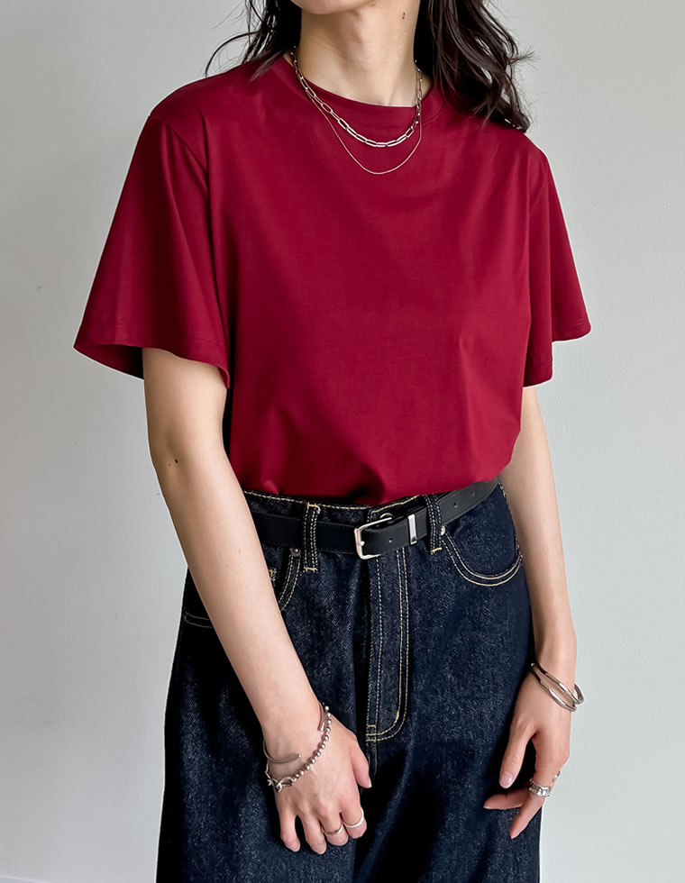 スムース天竺ベーシックTシャツ