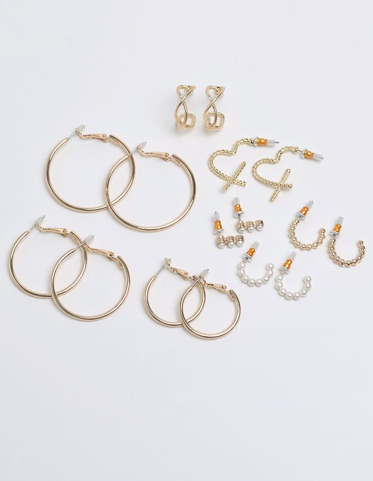 アソートフープピアスSET