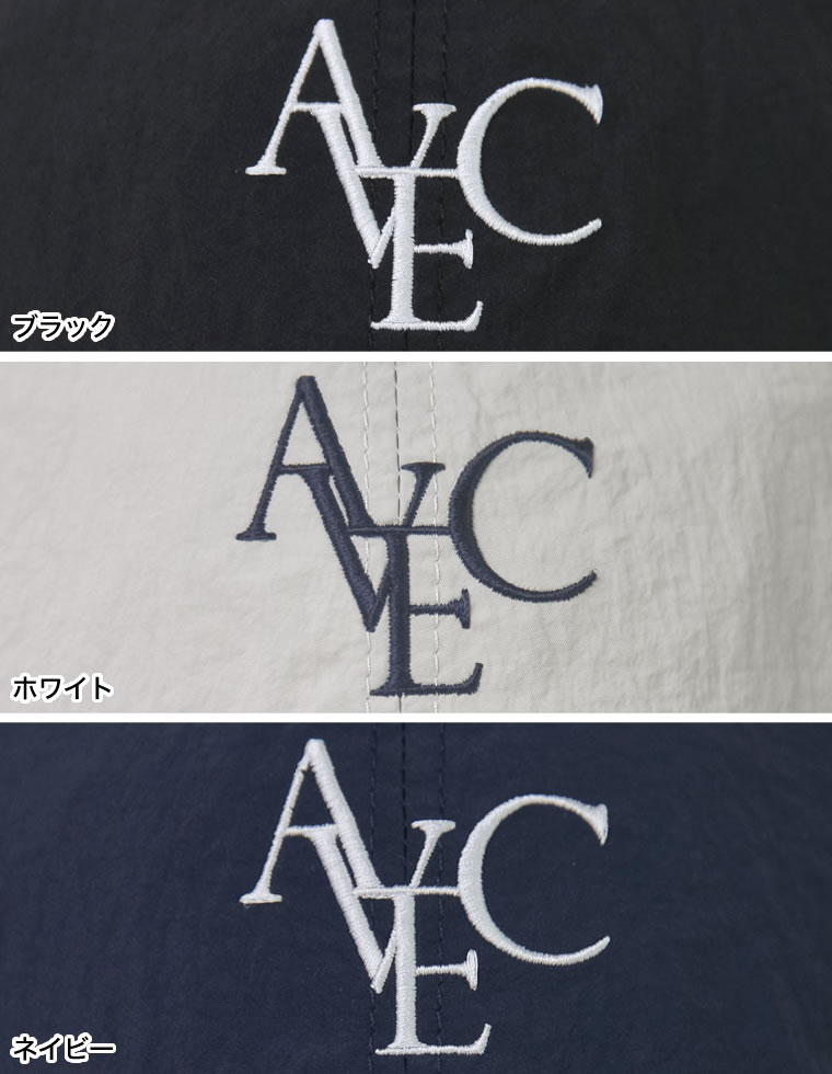 ロゴ刺繍キャップ
