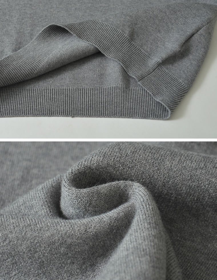ベア刺繍ニットプルオーバー