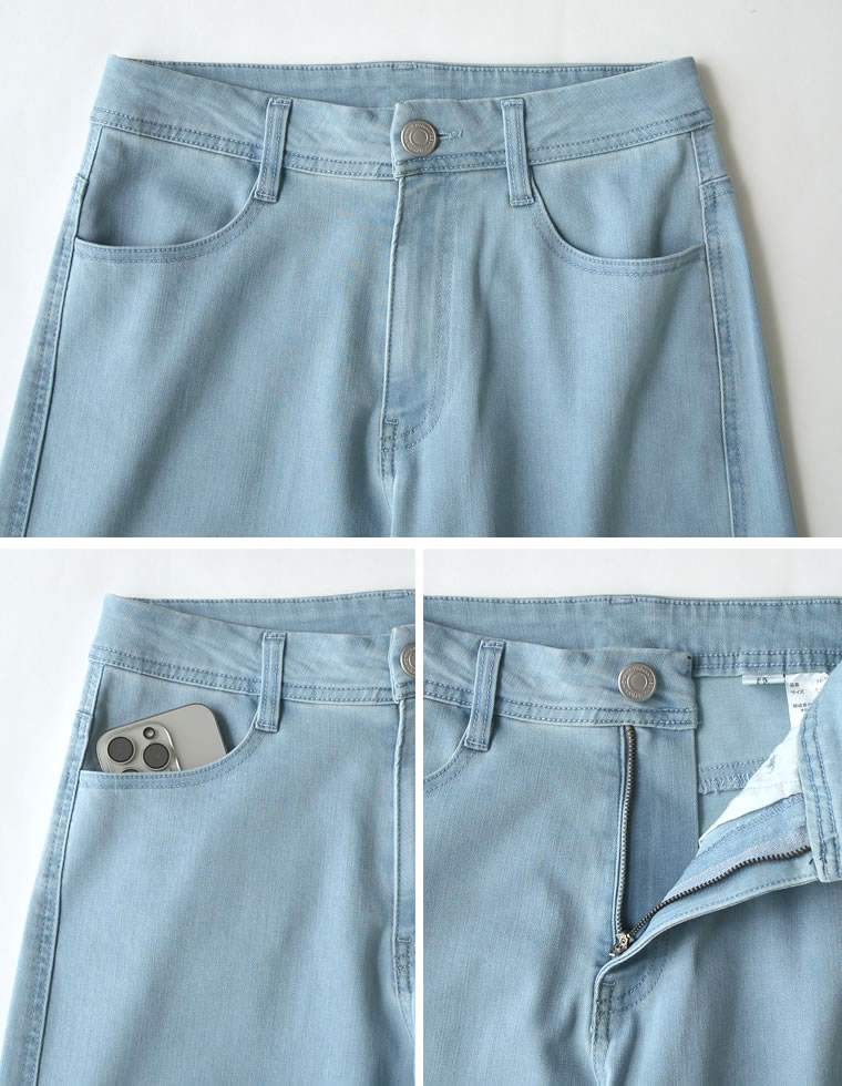 エアリーストレッチバレルレッグパンツ