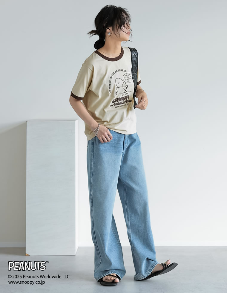 PEANUTS別注リンガーTシャツ