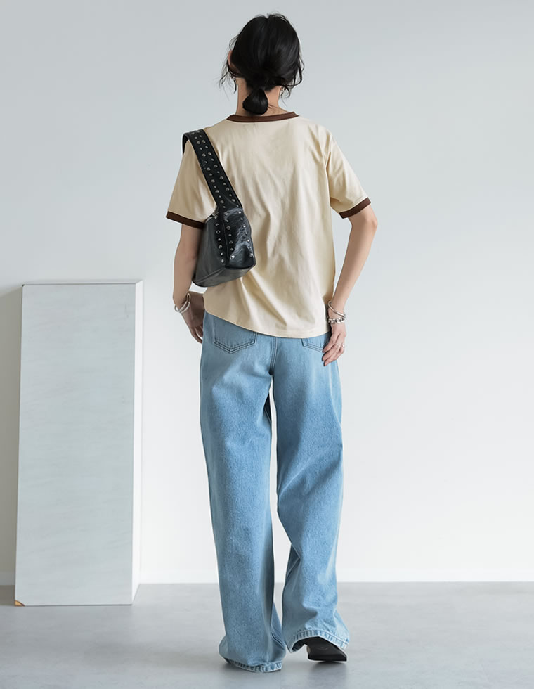 PEANUTS別注リンガーTシャツ