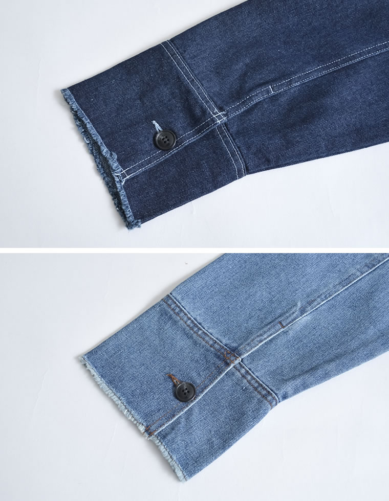 デニムショートカバーオール