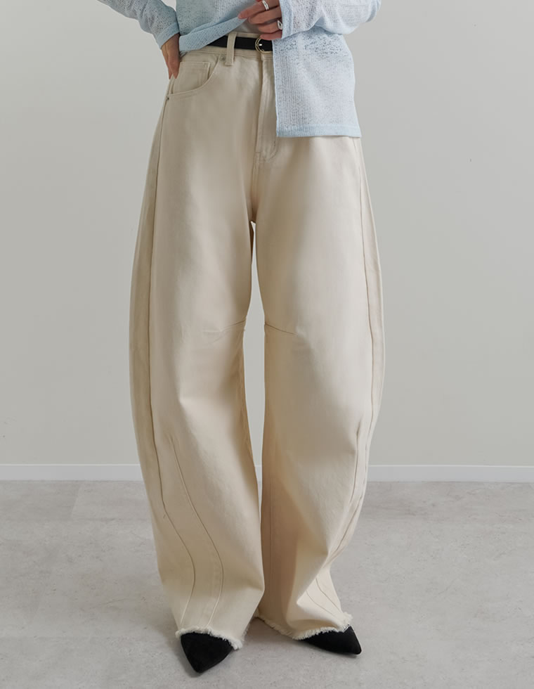 カツラギバレルレッグカーブパンツ
