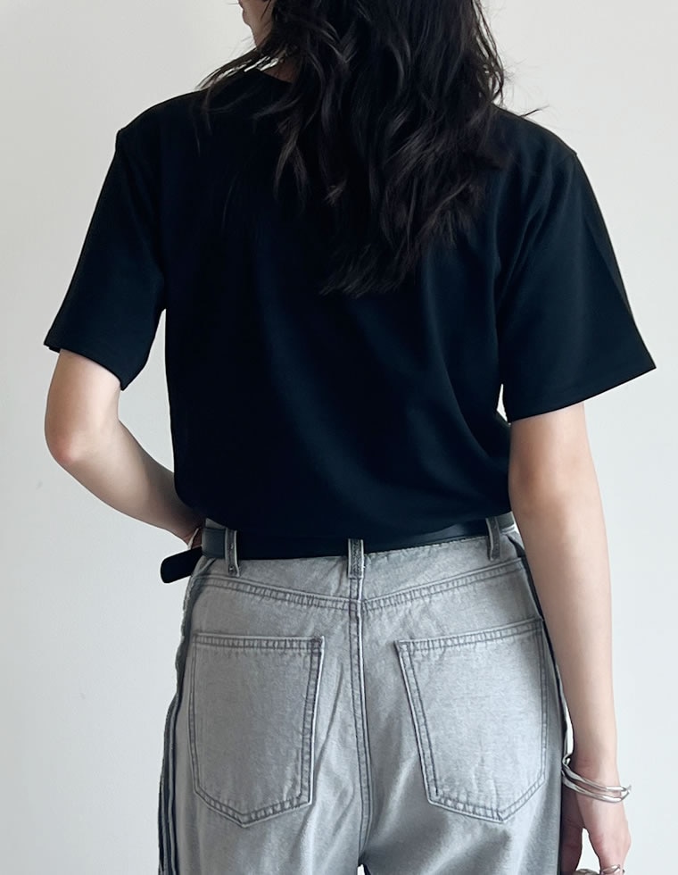 コットン天竺半袖Tシャツ