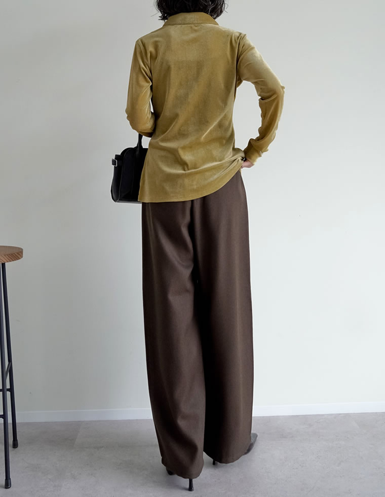 シアーベロアシャツ