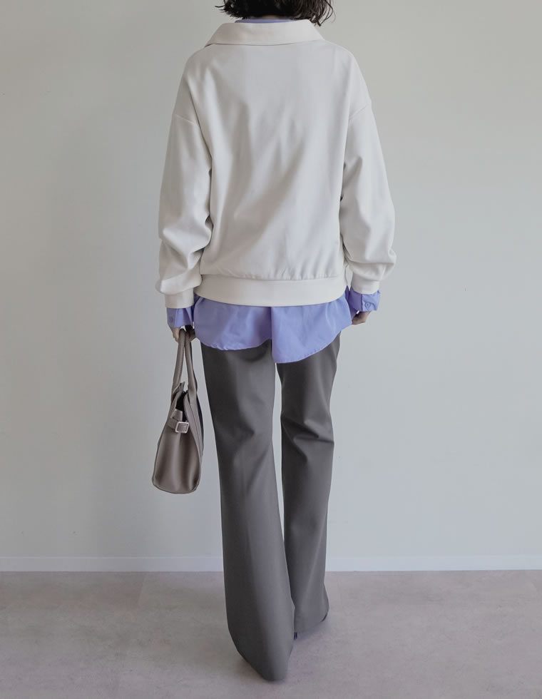 ストレッチポンチキックフレアパンツ