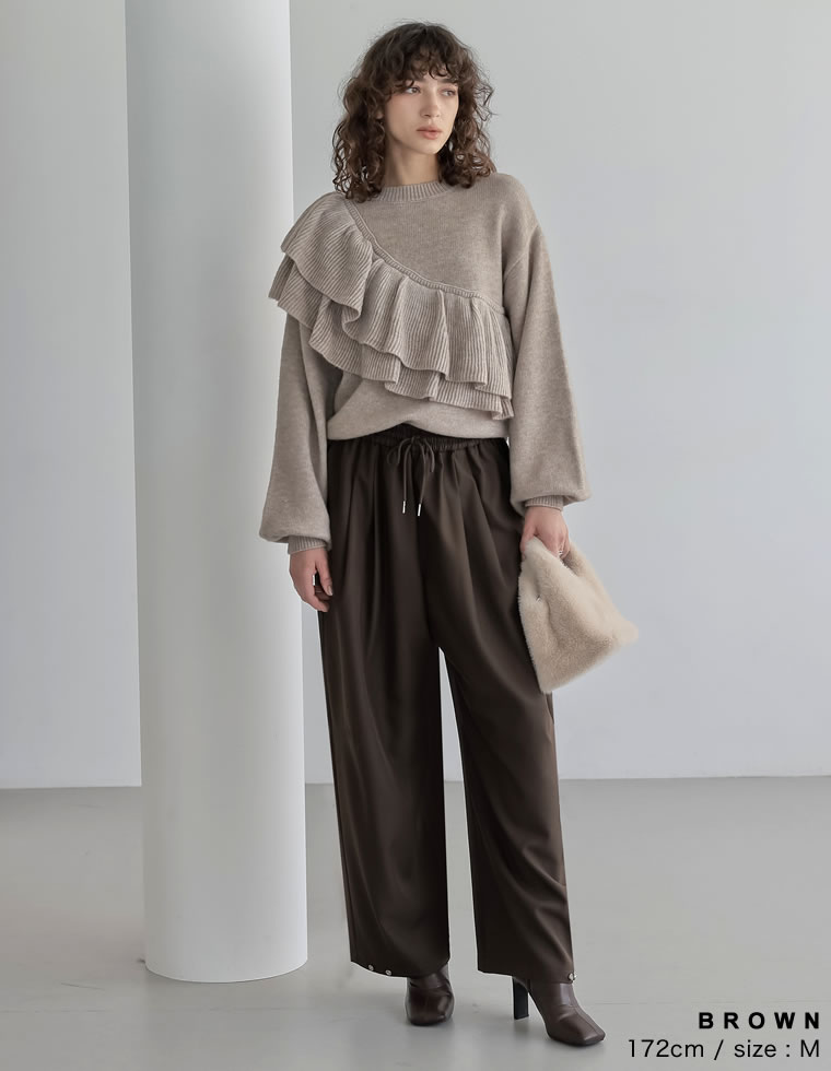 ストレッチミックスツイルドロストパンツ