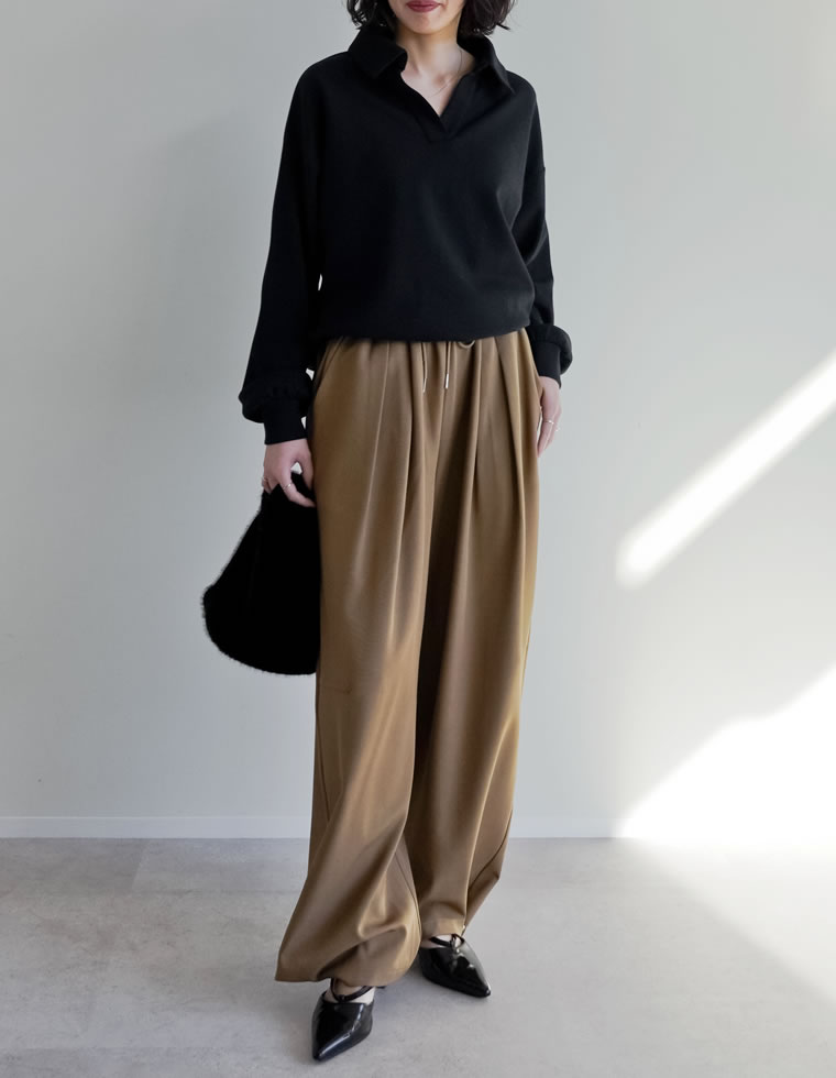 ストレッチミックスツイルドロストパンツ