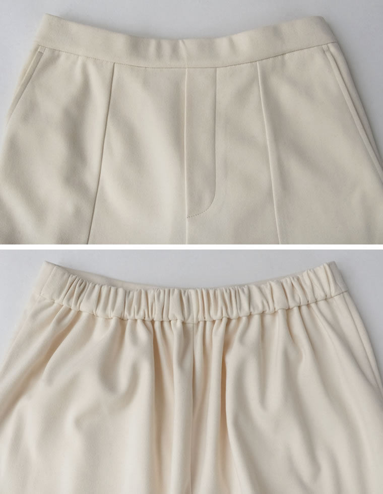アンチピリング微起毛キックフレアパンツ