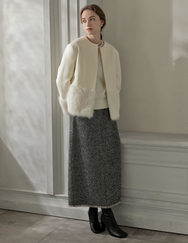 ファートリムノーカラーコート