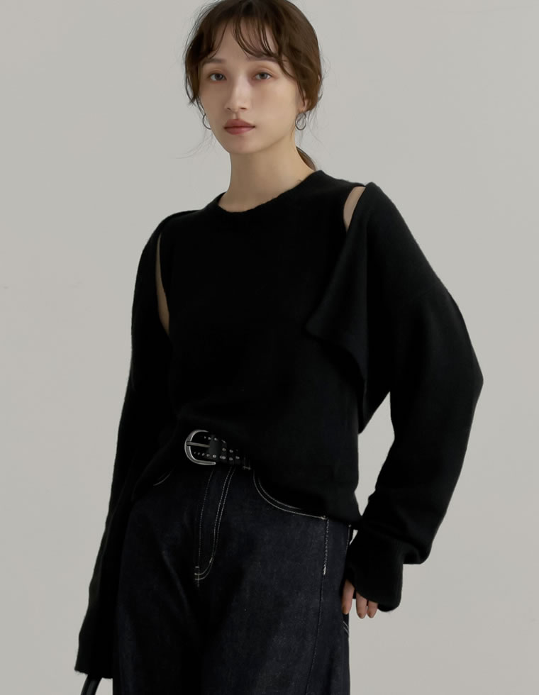 ニットショートボレロ×タンクトップセット