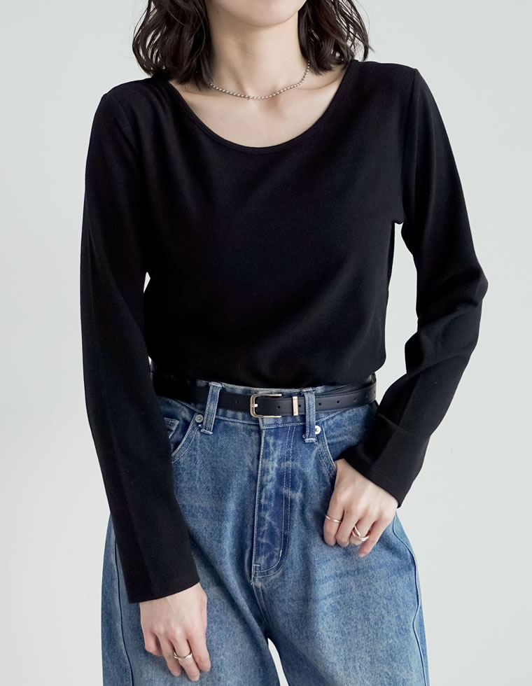 2WAY起毛フラッフィーカットソー