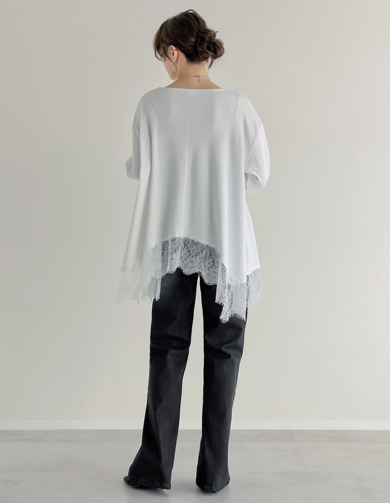 ストレッチデニムキックフレアパンツ