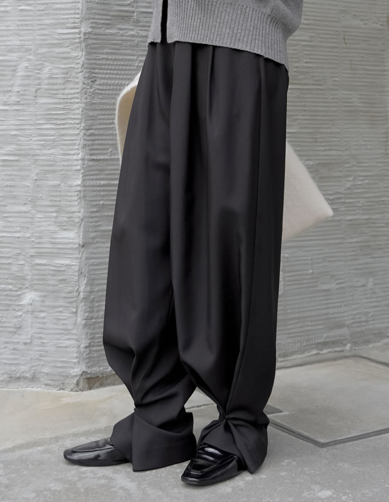 2WAYツイル裾ボタンパンツ