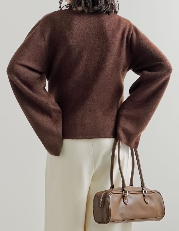 カシミヤタッチカシュクールニットアップ