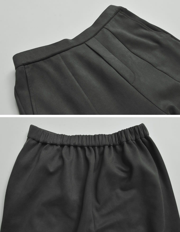 スウェードポンチキックフレアパンツ