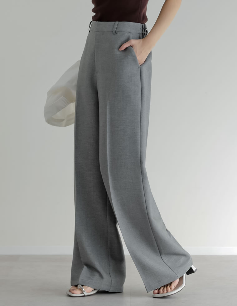 ホップサックツイードストレートパンツ