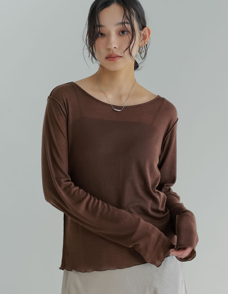 シアーフライスバックオープントップス