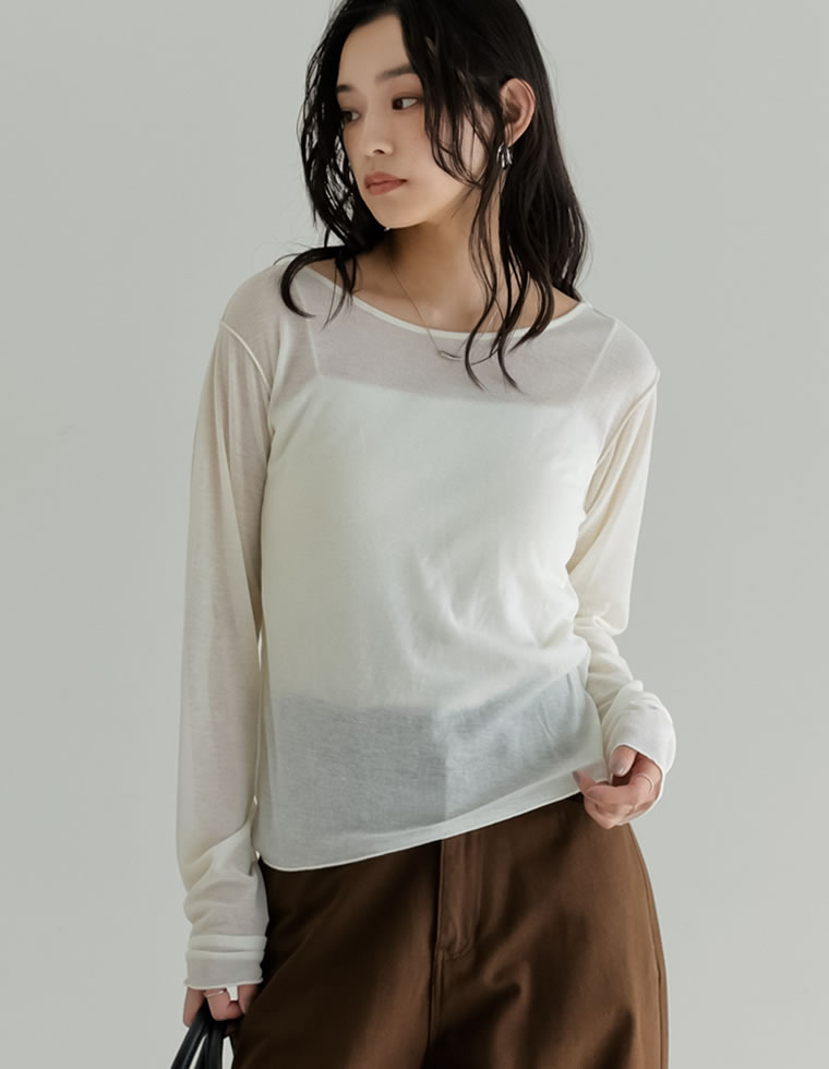 シアーフライスバックオープントップス